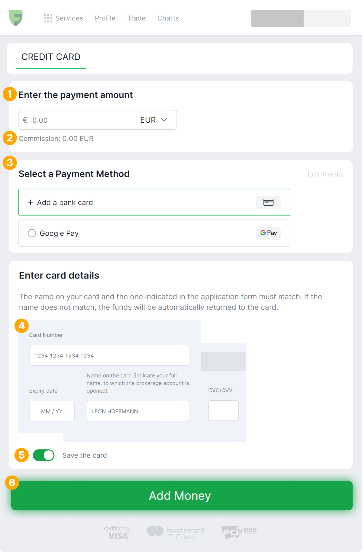 Como recargar la cuenta | Freedom24