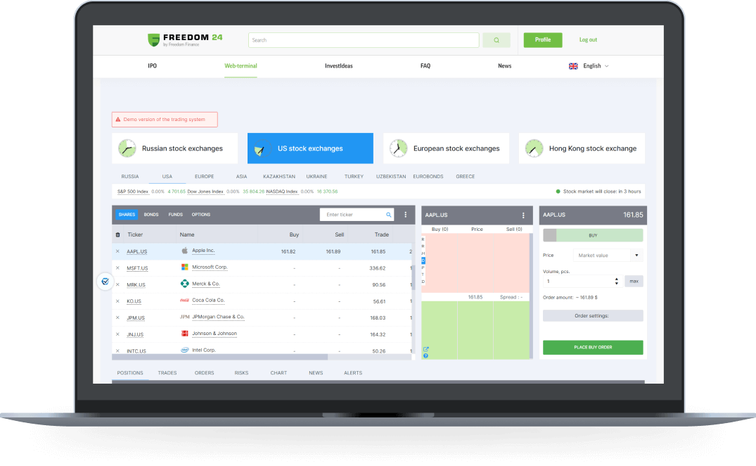  Fai trading su azioni, fondi o opzioni statunitensi 